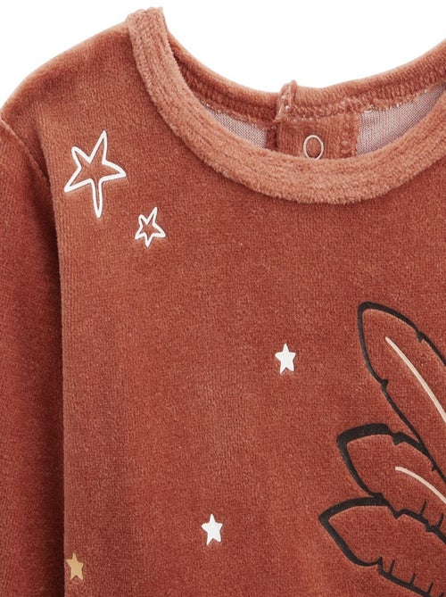 Pyjama enfant 2 pièces en velours Maloueg - Kiabi