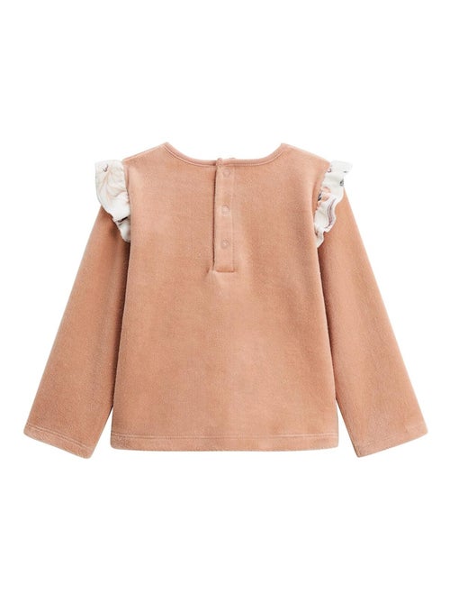 Pyjama enfant 2 pièces en velours Matcha - Kiabi