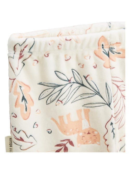 Pyjama enfant 2 pièces en velours Matcha - Kiabi