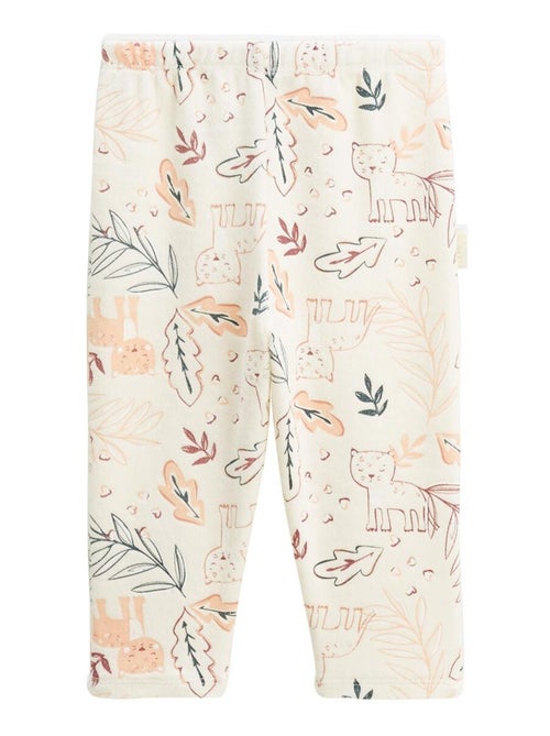 Pyjama enfant 2 pièces en velours Matcha - Kiabi