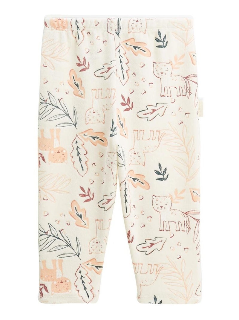 Pyjama enfant 2 pièces en velours Matcha Rose - Kiabi