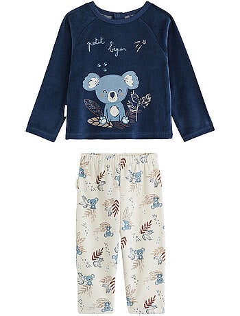 Pyjama enfant 2 pièces en velours mathéo