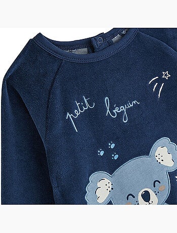 Pyjama enfant 2 pièces en velours mathéo