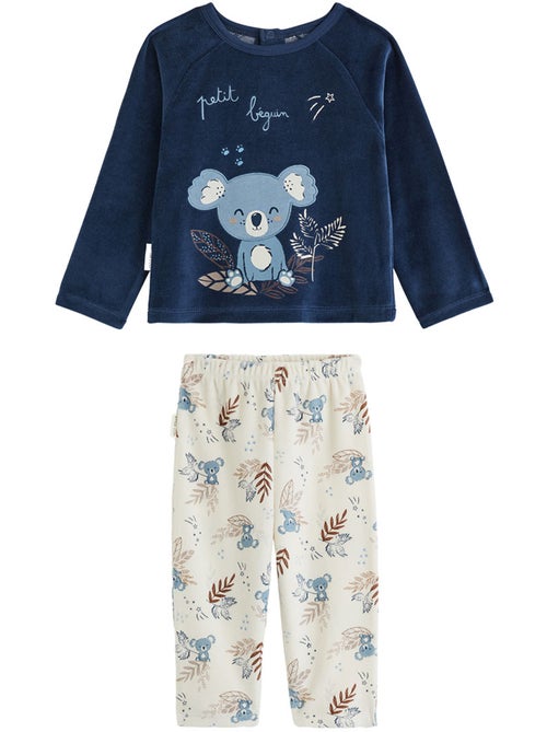 Pyjama enfant 2 pièces en velours mathéo - Kiabi