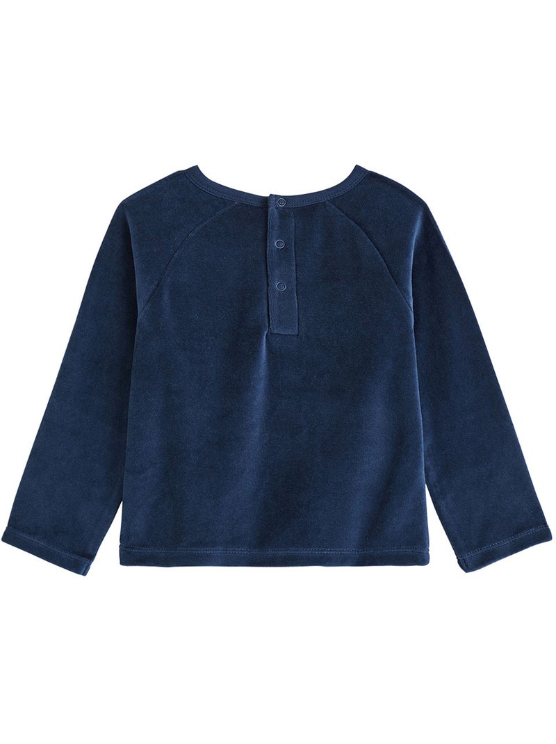 Pyjama enfant 2 pièces en velours mathéo Bleu - Kiabi