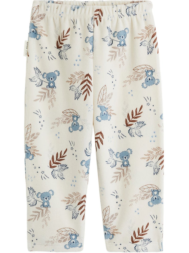 Pyjama enfant 2 pièces en velours mathéo Bleu - Kiabi
