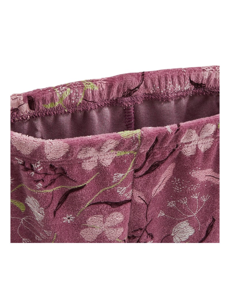 Pyjama enfant 2 pièces en velours Mila Ecru - Kiabi