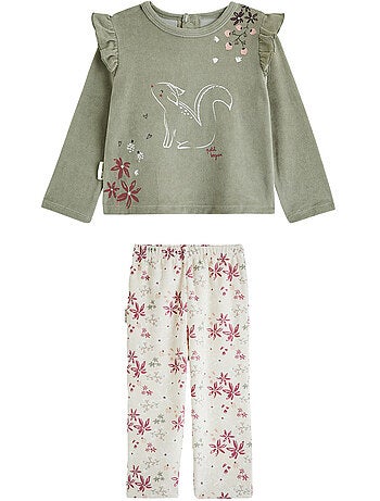 Pyjama enfant 2 pièces en velours misti