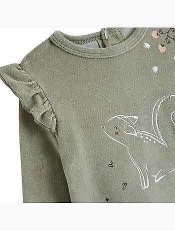 Pyjama enfant 2 pièces en velours misti
