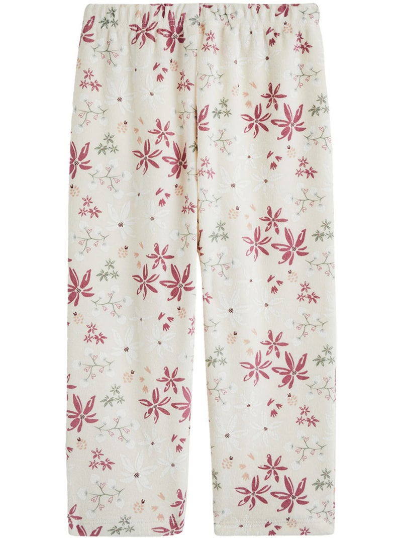 Pyjama enfant 2 pièces en velours misti Kaki - Kiabi
