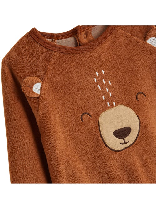 Pyjama enfant 2 pièces en velours moka - Kiabi Pyjama enfant 2 pièces en velours moka - Kiabi