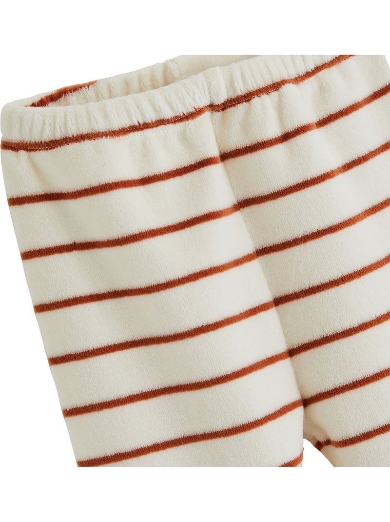 Pyjama enfant 2 pièces en velours Moka Marron - Kiabi