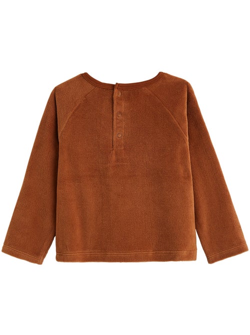 Pyjama enfant 2 pièces en velours moka - Kiabi Pyjama enfant 2 pièces en velours moka - Kiabi