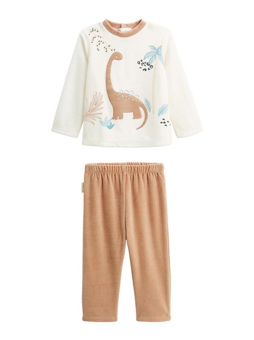 Pyjama enfant 2 pièces en velours Nino - Kiabi
