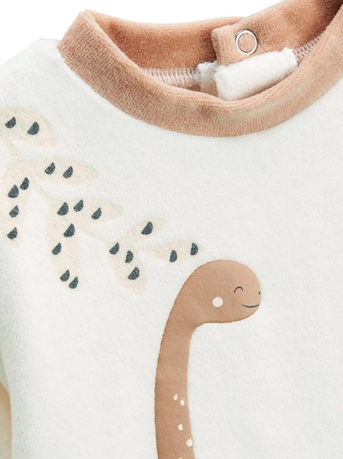 Pyjama enfant 2 pièces en velours Nino - Kiabi