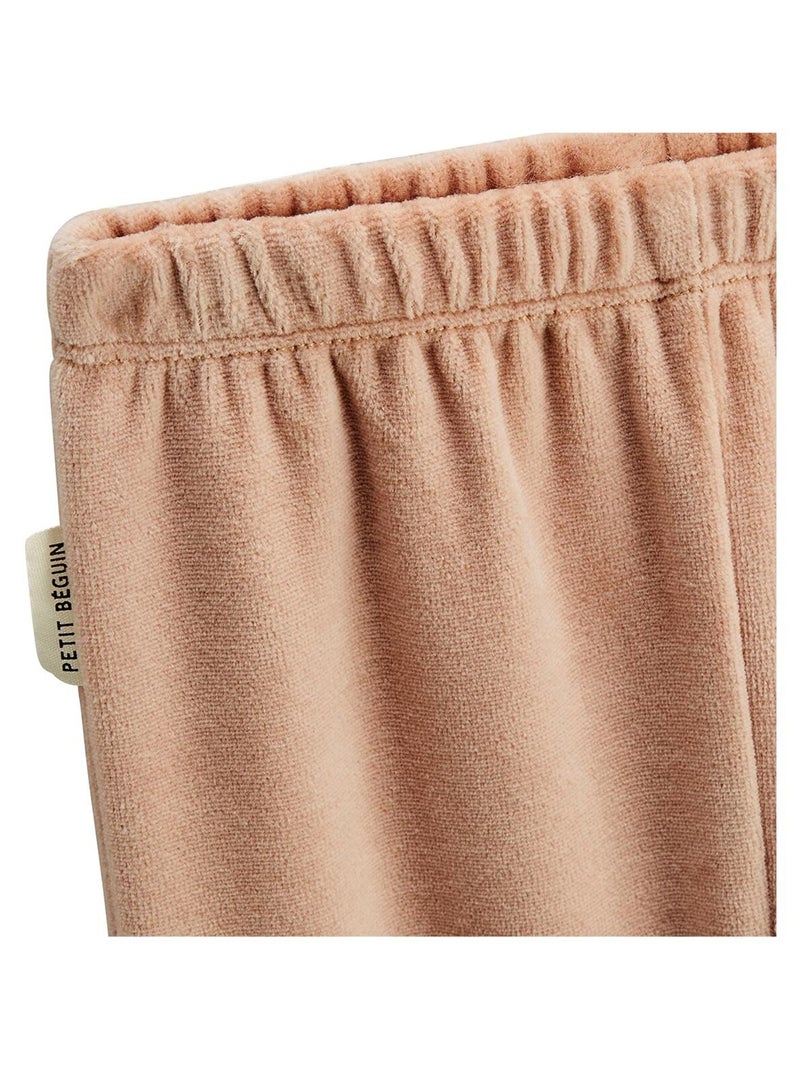 Pyjama enfant 2 pièces en velours Nino Ecru - Kiabi
