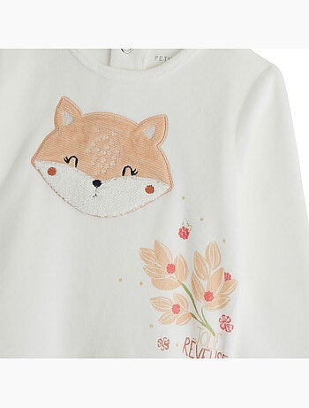 Pyjama enfant 2 pièces en velours petite rêveuse