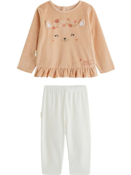 Pyjama enfant 2 pièces en velours petite rêveuse - Kiabi Pyjama enfant 2 pièces en velours petite rêveuse - Kiabi