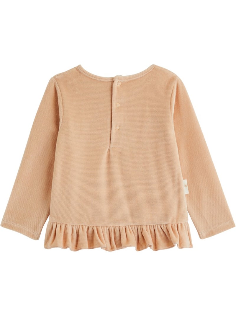 Pyjama enfant 2 pièces en velours petite rêveuse Rose - Kiabi