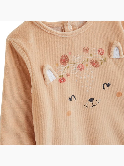 Pyjama enfant 2 pièces en velours petite rêveuse - Kiabi Pyjama enfant 2 pièces en velours petite rêveuse - Kiabi