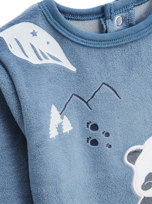 Pyjama enfant 2 pièces en velours Tao - Kiabi
