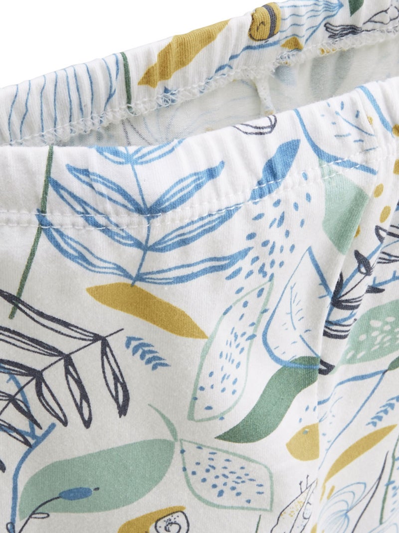 Pyjama enfant 2 pièces Garden Party Vert - Kiabi