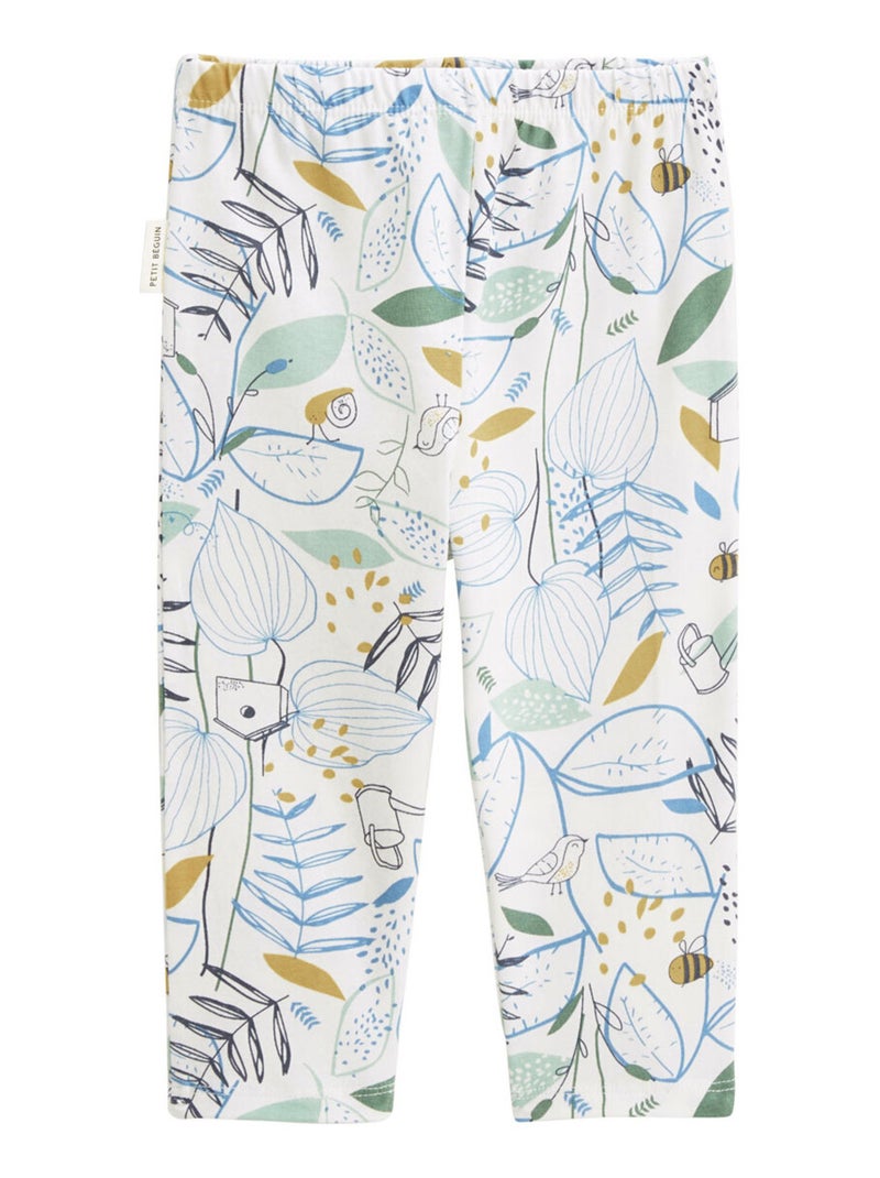 Pyjama enfant 2 pièces Garden Party Vert - Kiabi