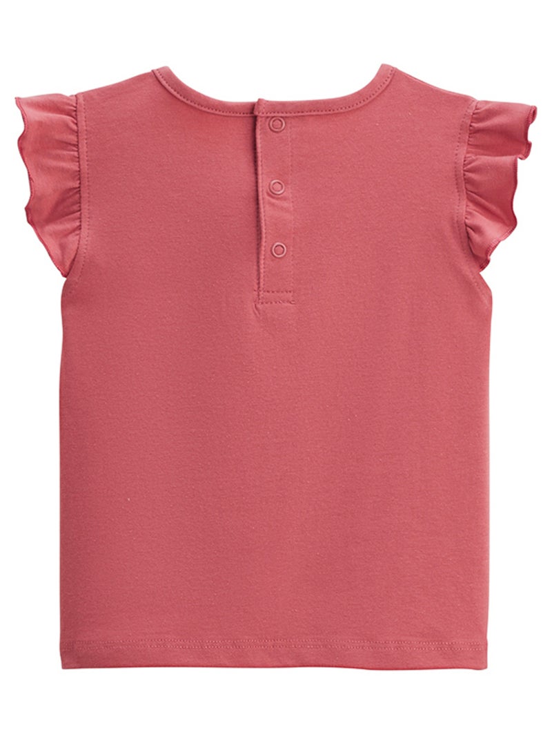 Pyjama enfant 2 pièces manches courtes Fiesta Terracotta - Kiabi