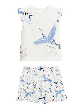 Pyjama enfant 2 pièces manches courtes Tiana