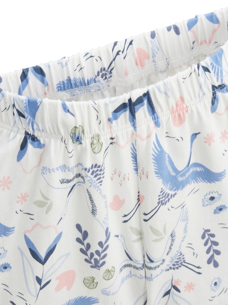 Pyjama enfant 2 pièces manches courtes Tiana Bleu - Kiabi