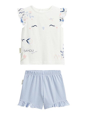 Pyjama enfant 2 pièces manches courtes Tiana
