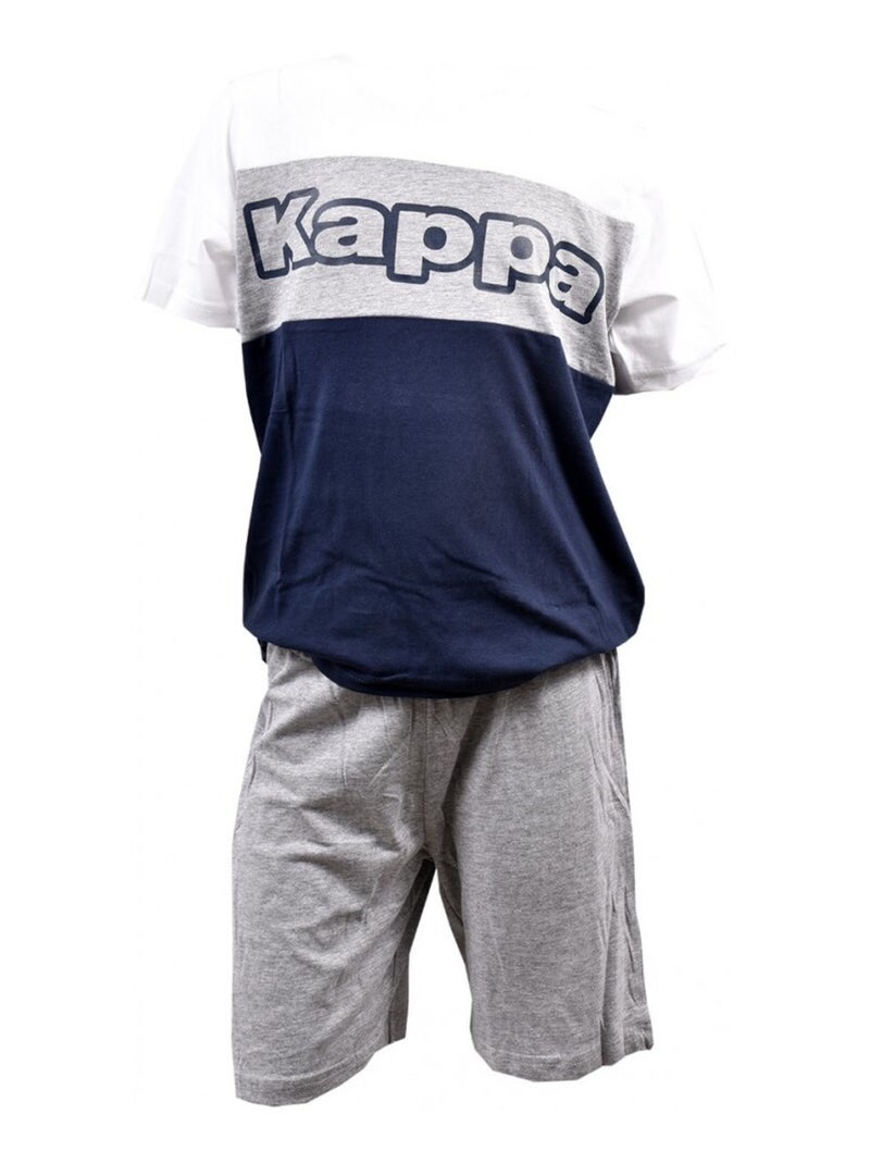 Pyjama enfant KAPPA Blanc Gris Bleu - Kiabi