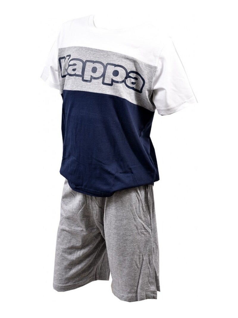 Pyjama enfant KAPPA Blanc Gris Bleu - Kiabi