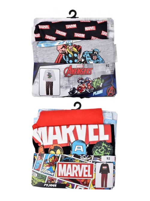 Pyjama enfant LICENCE AVENGERS en coton - Pack de 2 - Kiabi