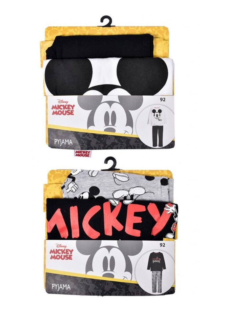 Pyjama enfant LICENCE MICKEY en coton - Pack de 2 Multicolore - Kiabi