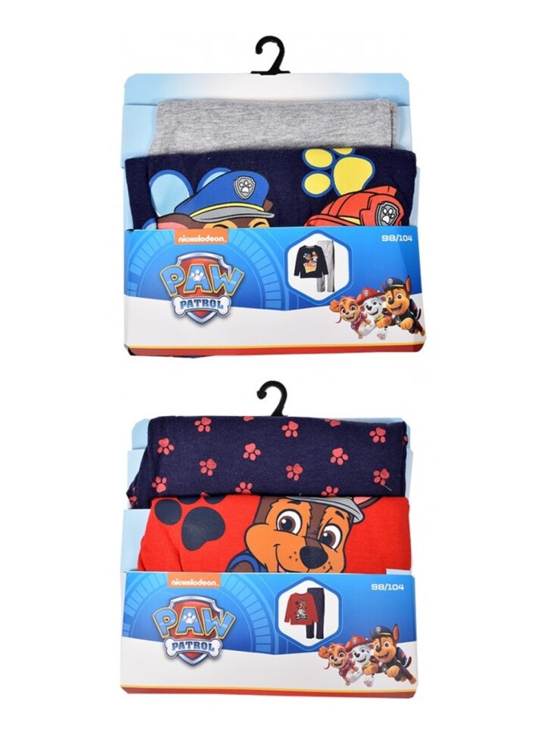 Pyjama enfant LICENCE PAT PATROUILLE en coton - Pack de 2 Multicolore - Kiabi