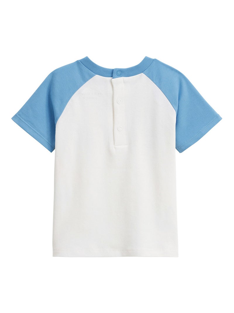 Pyjama enfant manches courtes Biscarosse Ecru - Kiabi