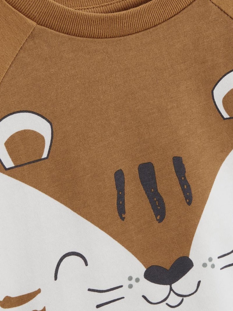 Pyjama enfant manches courtes Garden Party Camel - Kiabi