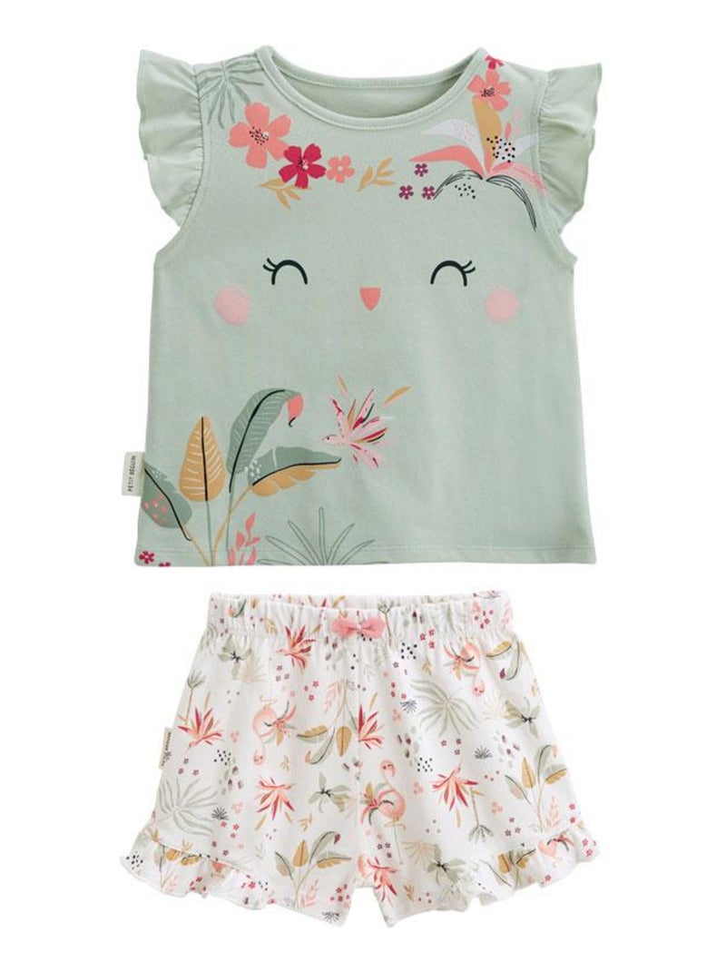 Ensemble Pyjama Enfant Garcon Dinosaure Leger sous Vetement Thermique Enfant Fille 3 Mois a 6 Ans Hiver Doux Tee Shirt Manche Longue Lapin Mignon Dessin animé et Pantalons (Red, 3-4 Ans