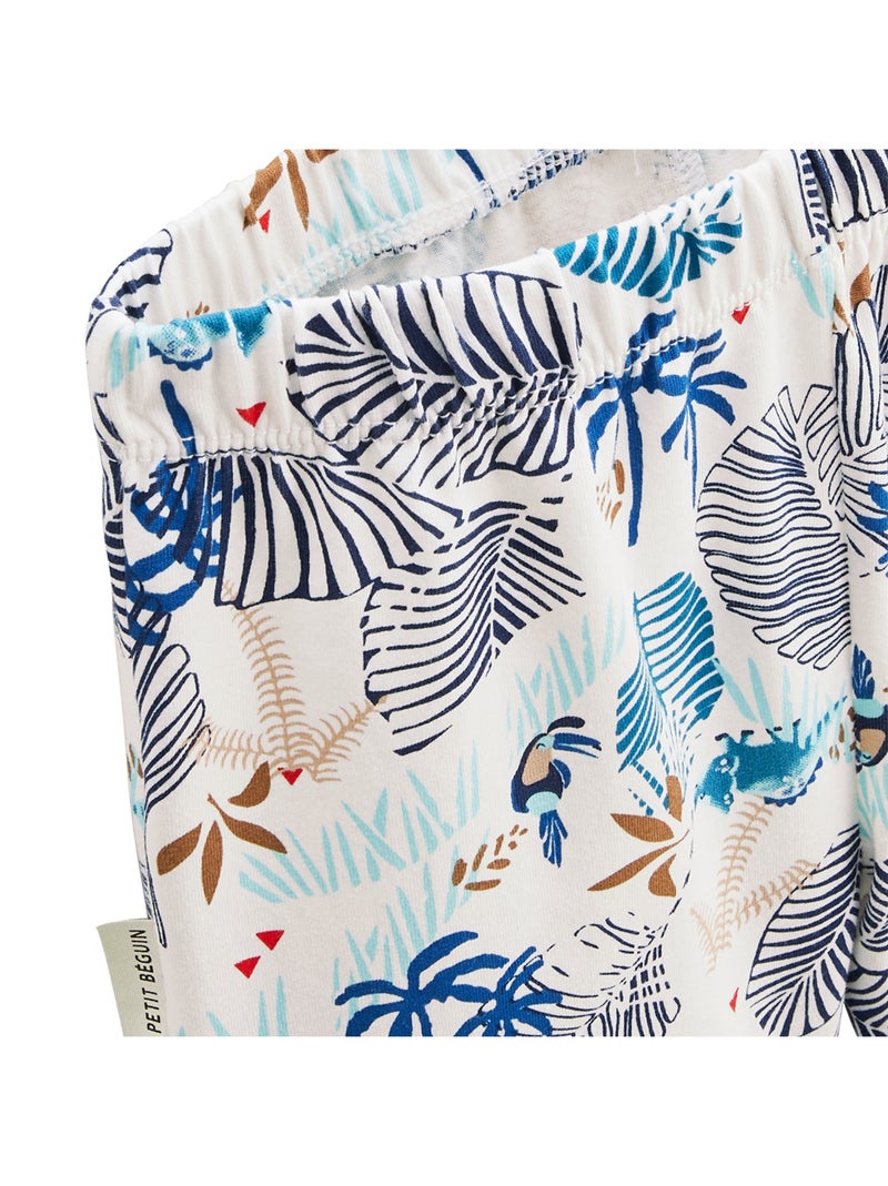 Pyjama enfant manches courtes Santorini Bleu - Kiabi