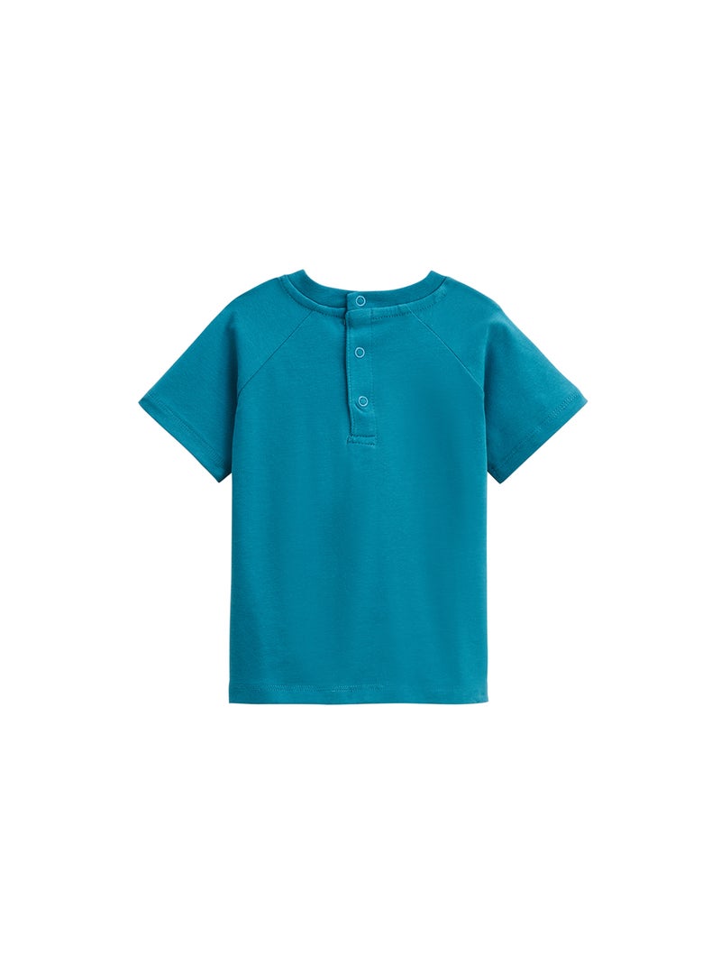 Pyjama enfant manches courtes Santorini Bleu - Kiabi