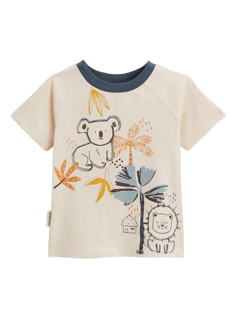 Pyjama enfant manches courtes Tapioca Gris - Kiabi