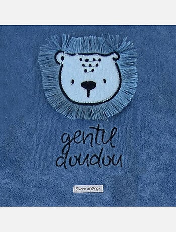 PYJAMA ENRIQUE VELOURS BOUTONNAGE DOS