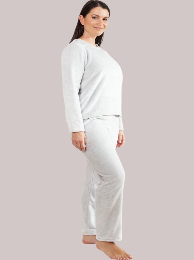 PYJAMA ENSEMBLE POLAIRE TESSA NUIT Gris - Kiabi