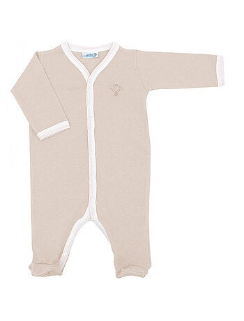 Pyjama été léger - 100% coton biologique - 1 à 6 mois