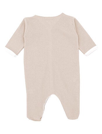 Pyjama été léger - 100% coton biologique - 1 à 6 mois