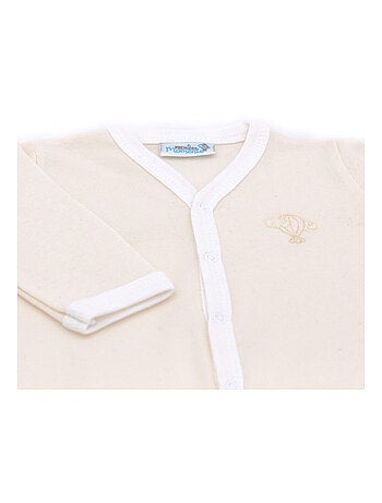 Pyjama été léger - 100% coton biologique - 1 à 6 mois