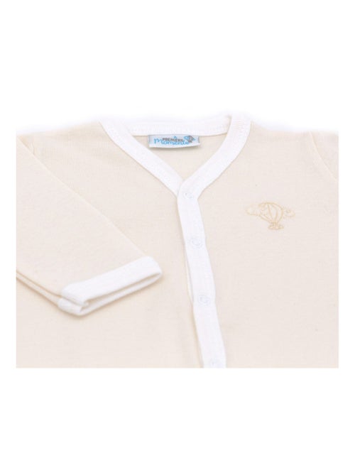 Pyjama été léger - 100% coton biologique - 1 à 6 mois - Kiabi