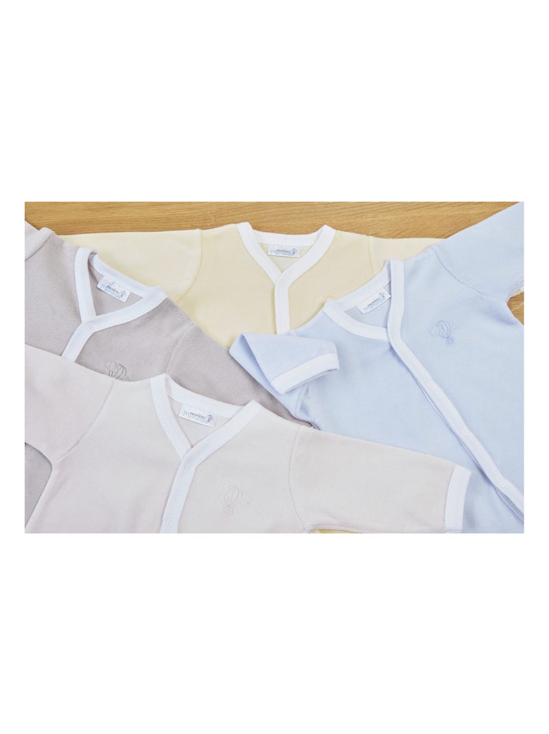 Pyjama été léger - 100% coton biologique - 1 à 6 mois Blanc - Kiabi