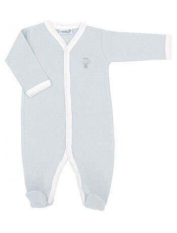 Pyjama été léger - 100% coton biologique - 1 à 6 mois